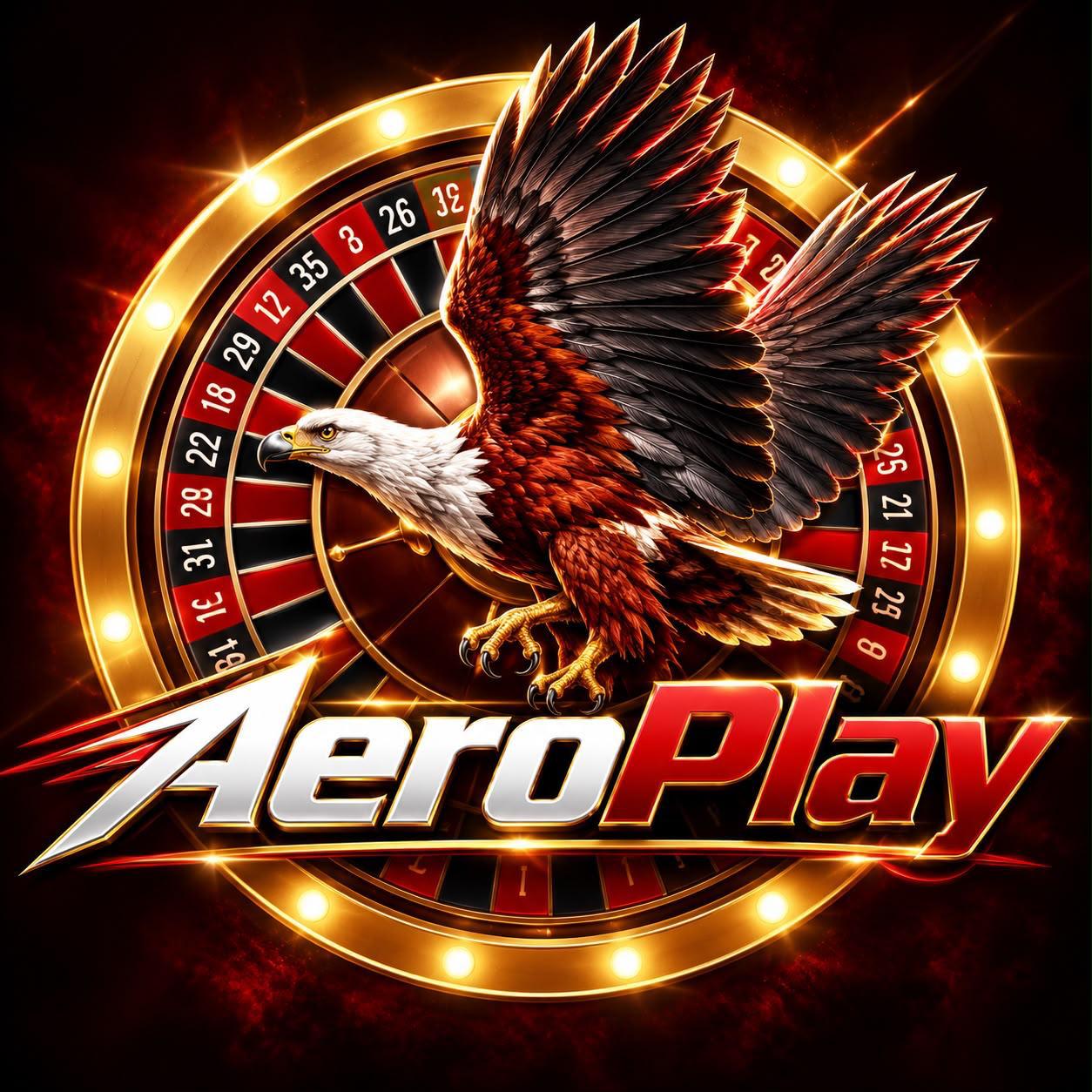 AeroPlay eagle and roulette wheel brand artwork